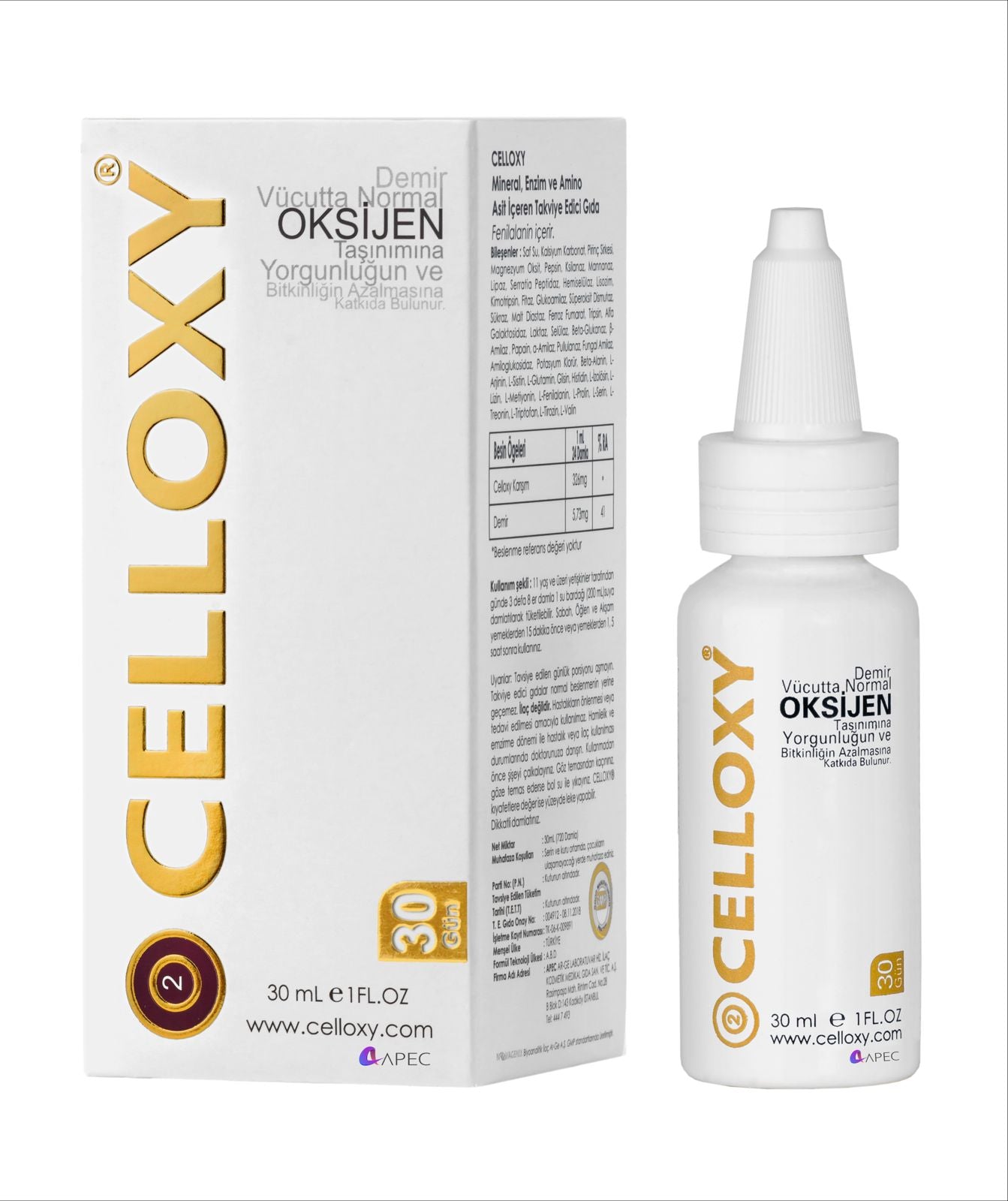CELLOXY OKSİJEN DAMLA